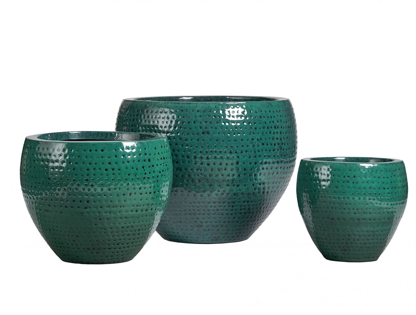 Кашпо TREEZ Effectory Ron Чаша Classic Нефрит H-45 см в интернет-магазине Decoram.ru Фото