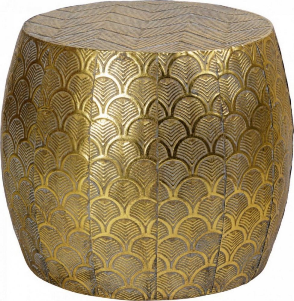 Интерьерный столик 36x36x31, цвет золотой в интернет-магазине Decoram.ru Фото