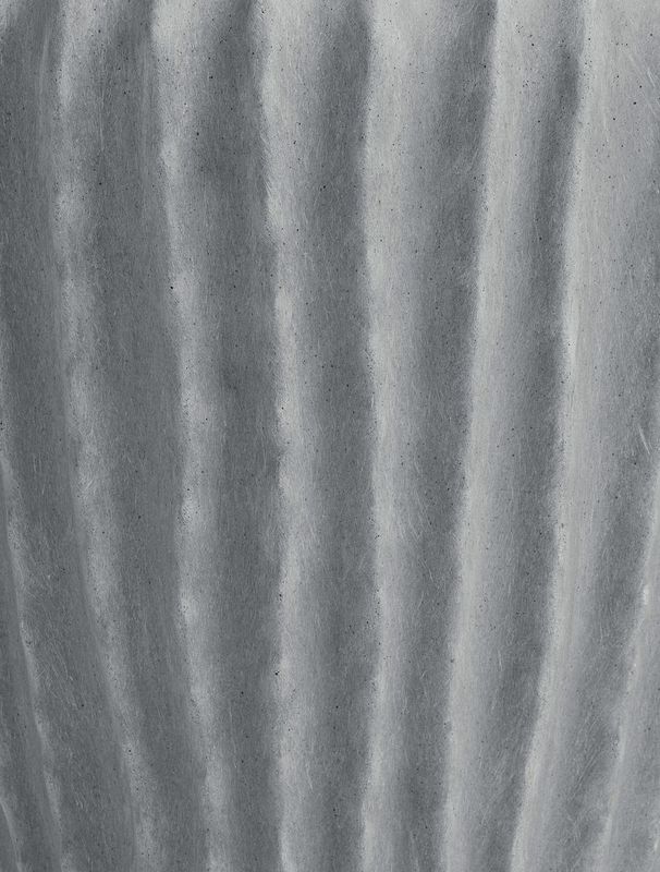 Кашпо TREEZ Effectory Moho Высокая ваза Дымчато-серый песок H-37 см в интернет-магазине Decoram.ru Фото