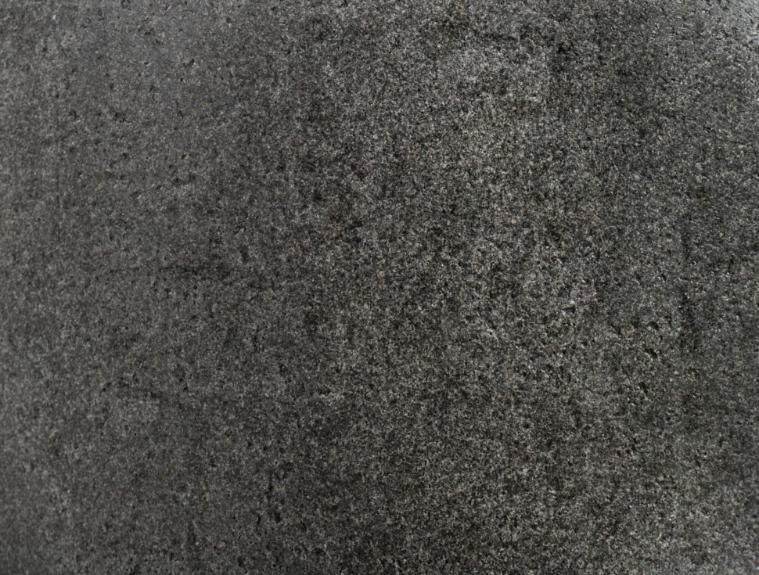 Кашпо TREEZ Effectory Stone большой округлый конус Тёмно-серый камень H-68 см в интернет-магазине Decoram.ru Фото