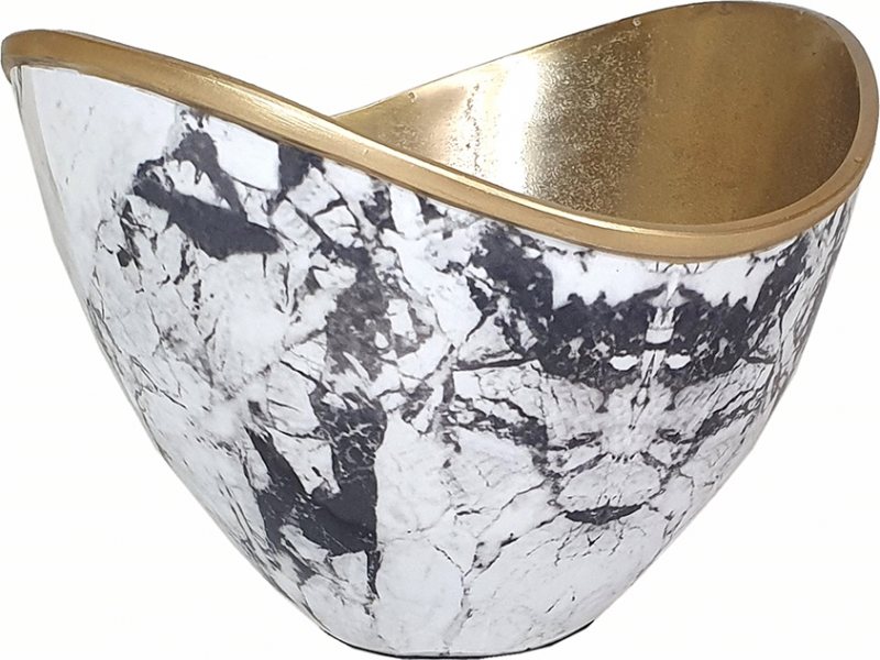 Салатник, чаша алюминиевая 25x25x18см в интернет-магазине Decoram.ru Фото