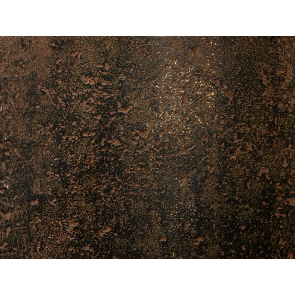 Кашпо TREEZ Effectory Metal Высокий округлый конус Rough с золотой патиной H-72 см в интернет-магазине Decoram.ru Фото