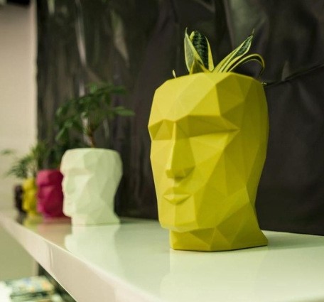 Кашпо Vondom Adan Nano фисташковое H-18 см в интернет-магазине Decoram.ru Фото