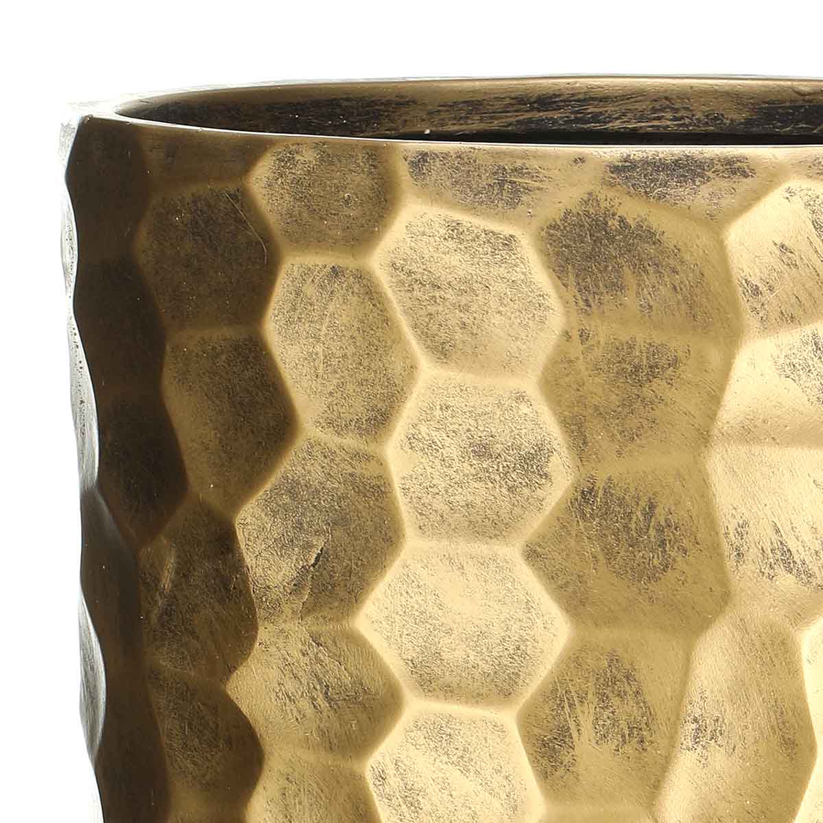 Кашпо напольное Мозаик MVASE41-GLD Idealist Lite H-77 см в интернет-магазине Decoram.ru Фото