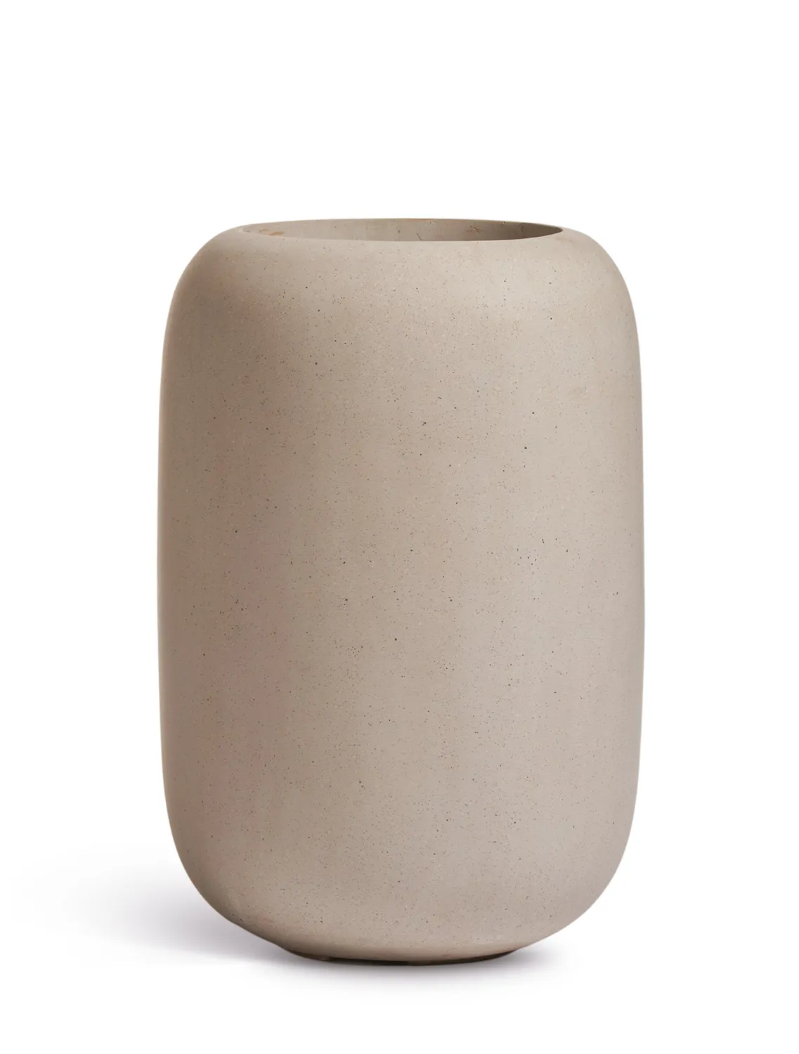 Кашпо TREEZ Effectory Beton Bionic Mon Белый песок H-86 см в интернет-магазине Decoram.ru Фото