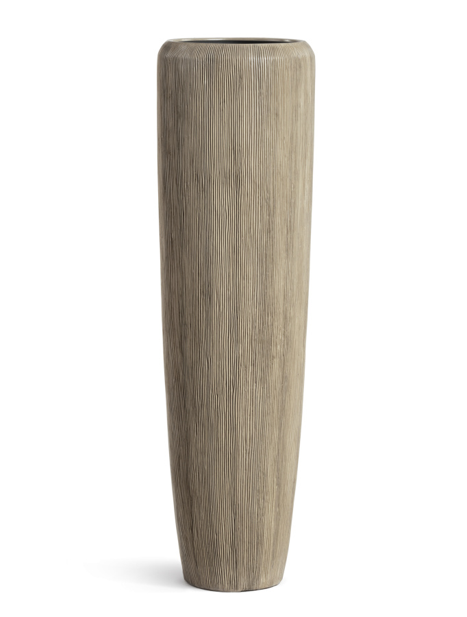 Кашпо TREEZ Effectory Wow Высокий конус Design Капучино H-117 см в интернет-магазине Decoram.ru Фото