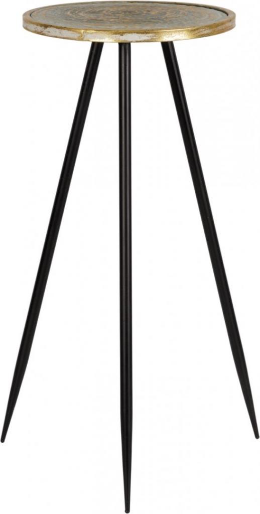 Кофейный столик Калахари 27x27x61, цвет черный, золотистый в интернет-магазине Decoram.ru Фото
